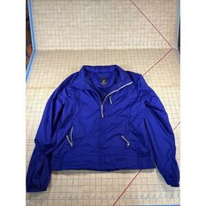 Nautica Blue Windbreaker Full Zip Jacket